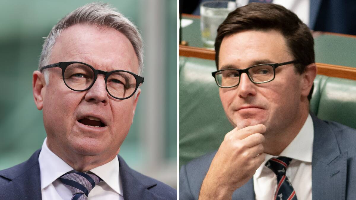 HEATED DEBATE: Labor's Joel Fitzgibbon and Ag Minister David Littleproud.