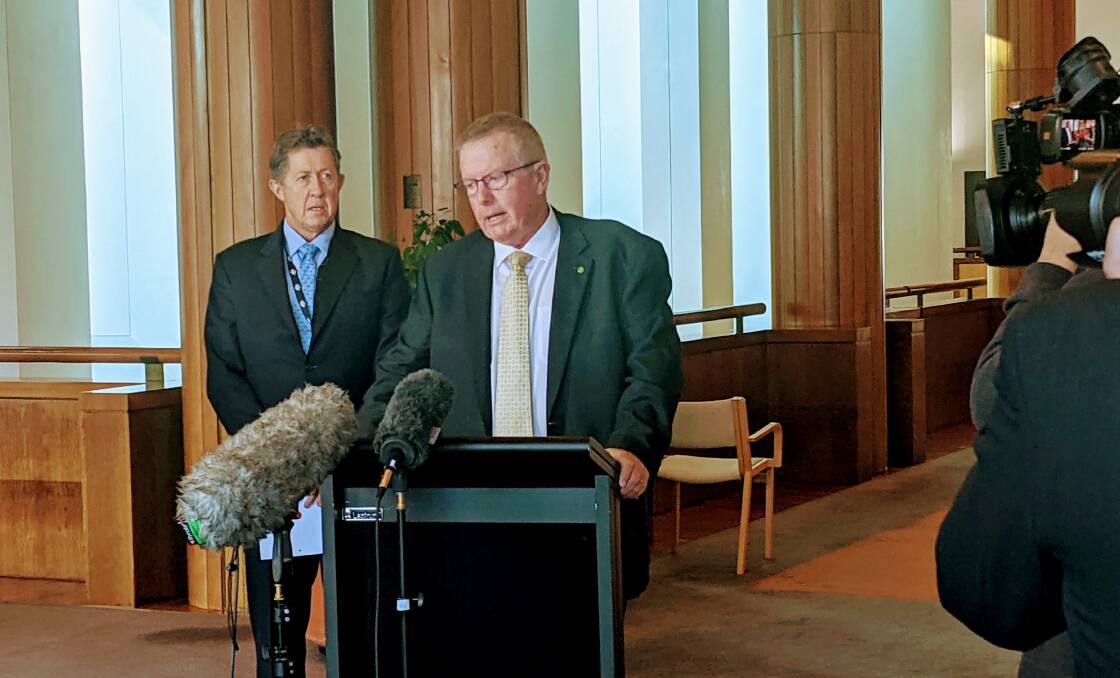NEW INQUIRY: Regional Communications Minister Mark Coulton with committee chair Luke Hartsuyker.