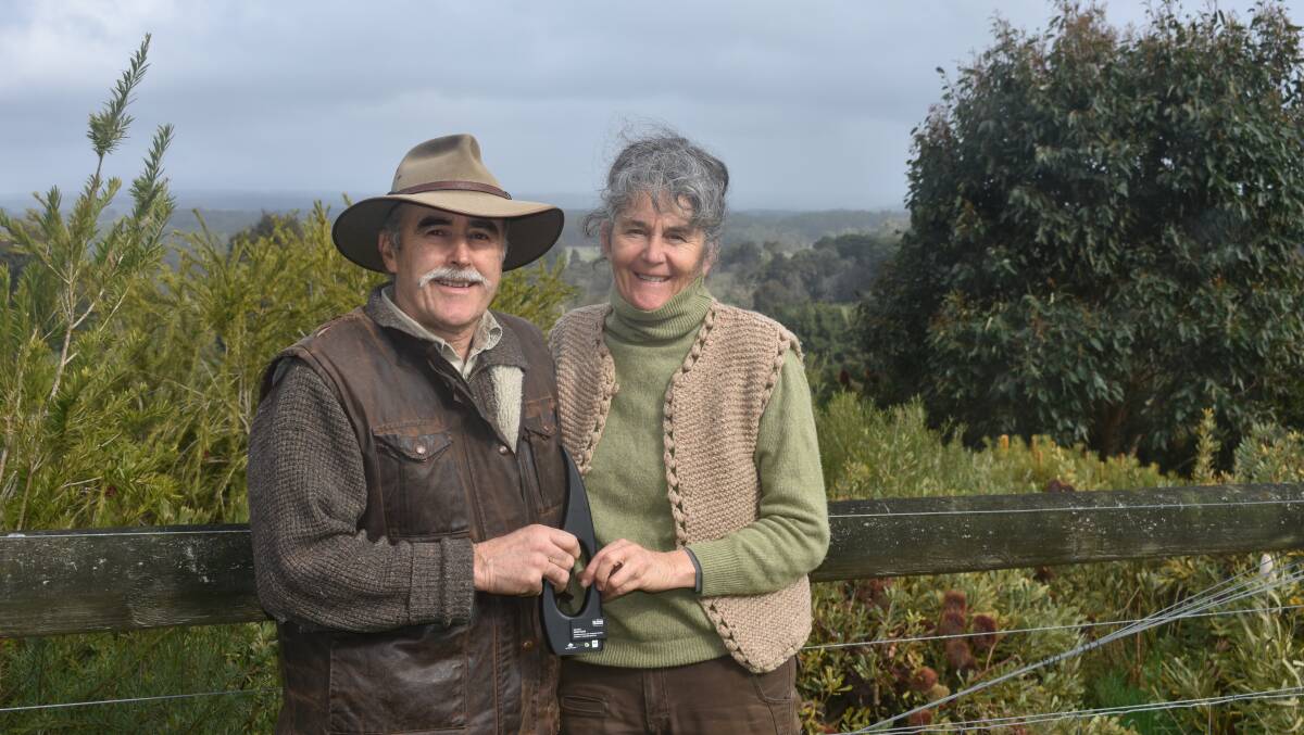 GREEN THUMBS: Andrew and Jill Stewart have planted more than 50,000 trees at their property in the southern Victoria's Otway Ranges. Photo: Andrew Miller
