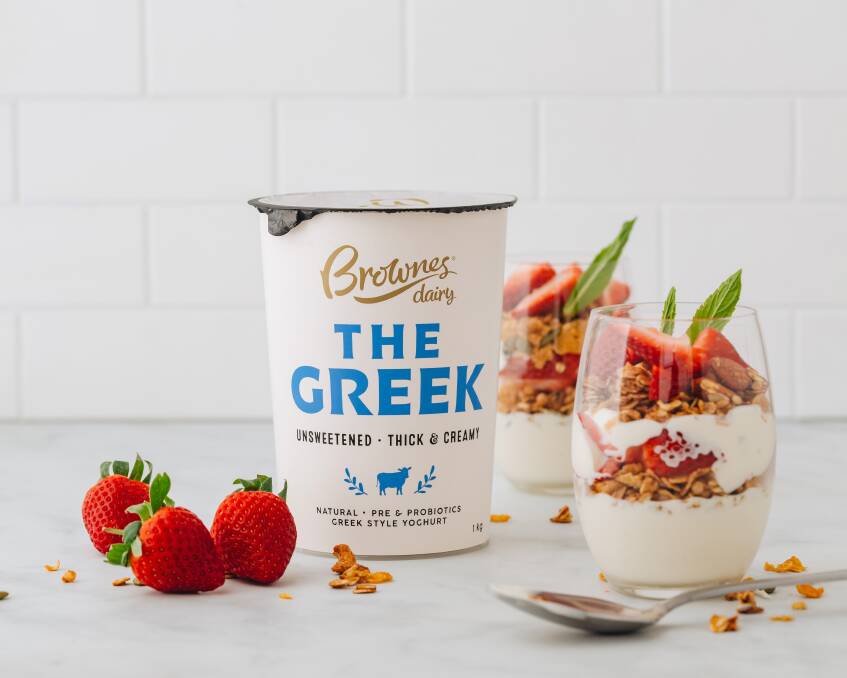 Brownes Dairy has launched its first "grown ups only" yoghurt .