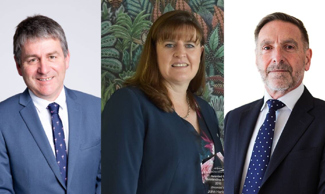 Dairy Australia board nominees James Mann, Simone Jolliffe and Russell Abotomey.