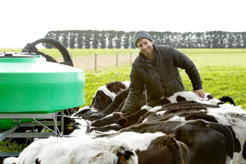 Christ Baxter, from Ellerslie, Vic, has used Mylo supplement to produce healthy, heavy calves.