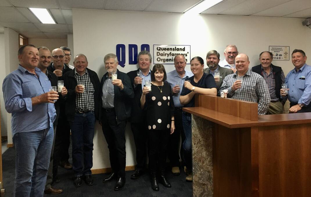 Dairy Connect board and farmer group members meeting with the QDO board and members on World Milk Day, June 1, 2021, in Brisbane where discussions regarding a merger of the two organisations was discussed.