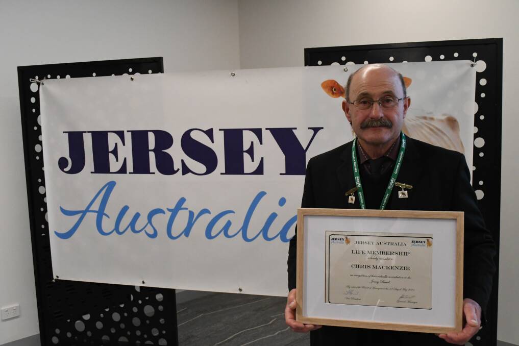 Outgoing Jersey Australia president Chris MacKenzie is leaving with a special honour - a life membership.