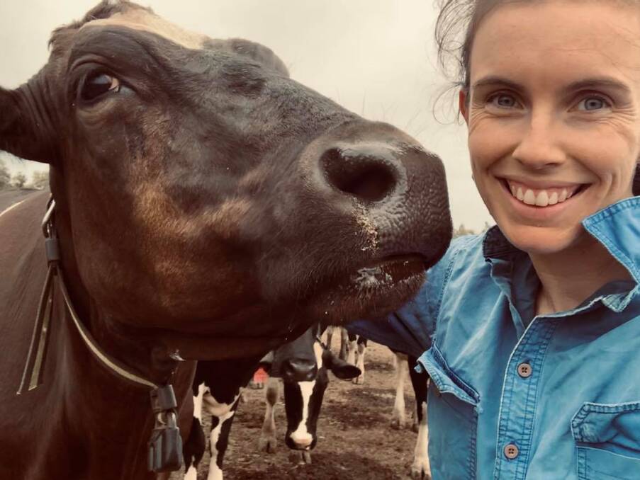 Rachel Nicholson shared stories about her life on a dairy farm with students through the Dairy Australia Virtual Classroom program.
