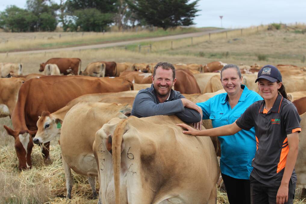 Roger, Amanda and Tayla Heath use genomic results to split heifer calves into three groups: those to breed replacements from, embryo transfer recipients and surplus to be sold for export.