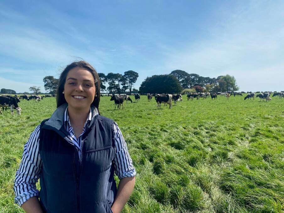 Kyella McKenna, 19, has worked on-farm for the past four years, two of those whilst completing VCE and two as gap years.