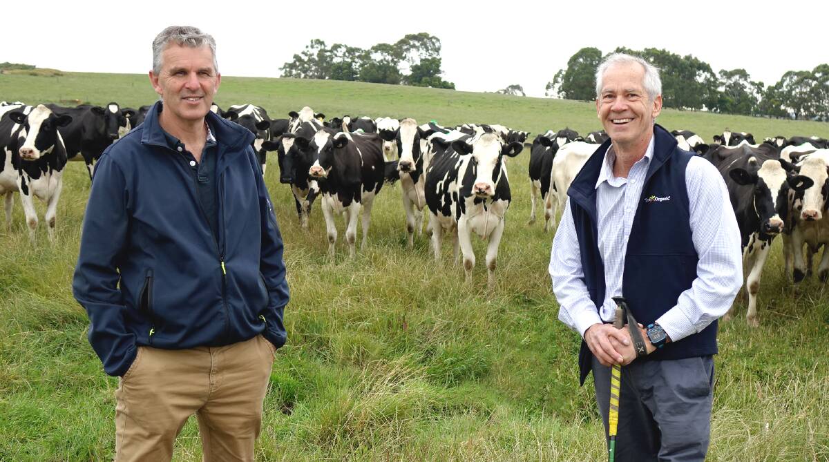 Farm business consultant Neil Lane and Dr Jon Hauser of Xcheque.