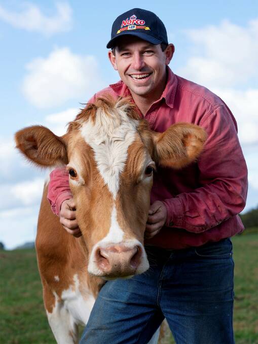 Dairy farmer Stuart Moore features on the new Tasty Cheese packaging.