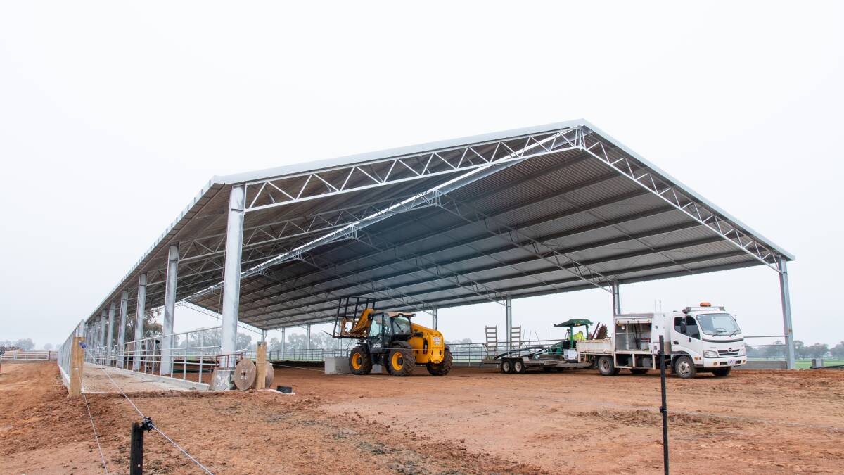 Complementing the drylot is the 80m by 24m wide Gable Entegra shed used as a maternity barn.
