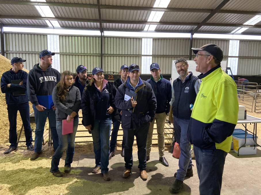 Marcus Oldham students visit the Jelbart dairy farm in Gippsland.
