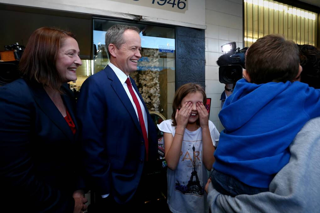 Gilmore MP Fiona Phillips with former Opposition Leader Bill Shorten during a visit to Nowra during the 2016 federal election. File picture
