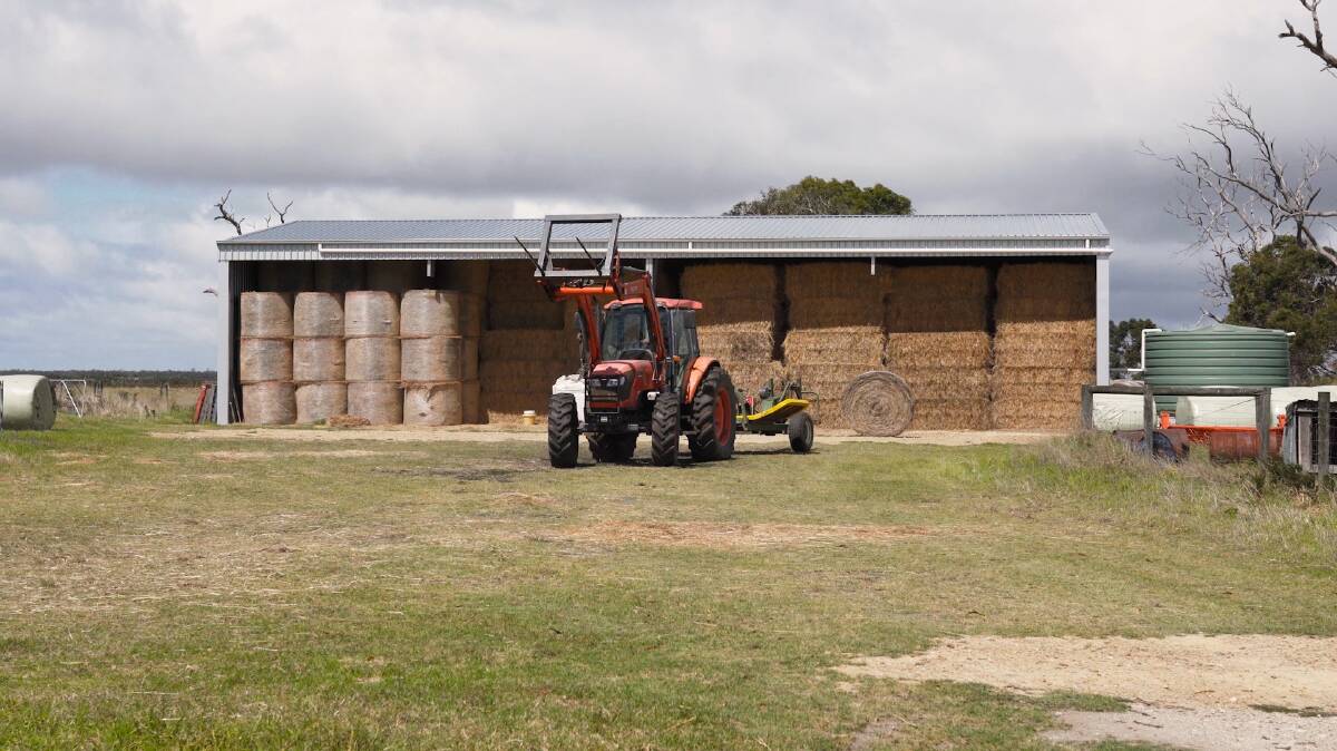 UPGRADE: John Colbert, Hunterson, Victoria, built a 6 metre high, 24m x 12m hay shed from Wide Span Sheds.