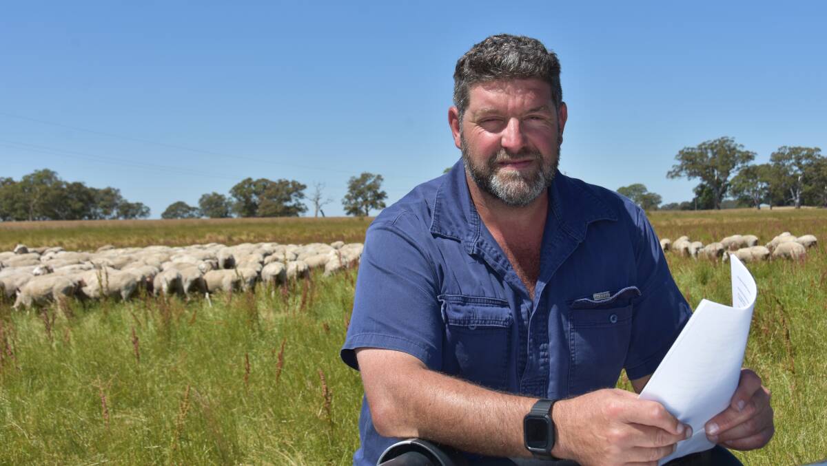  Duan Williams, Mount Burr, says he has received strong support for his proposed e-tag exemption for truckloads of sheep or lambs consigned from their property of birth direct to the abattoir. Picture by Catherine Miller