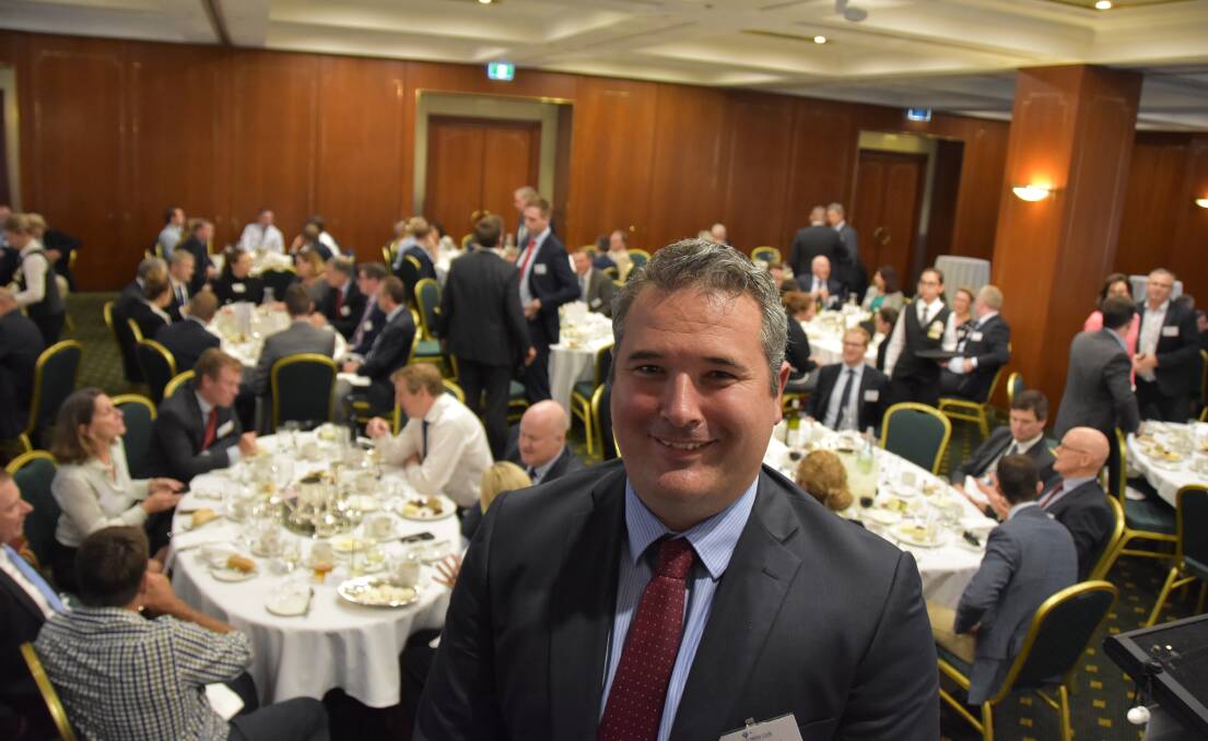 Experienced beef exports manager Andrew McDonald at yesterday's Queensland Rural Press Club lunch. Photo: Kelly Butterworth