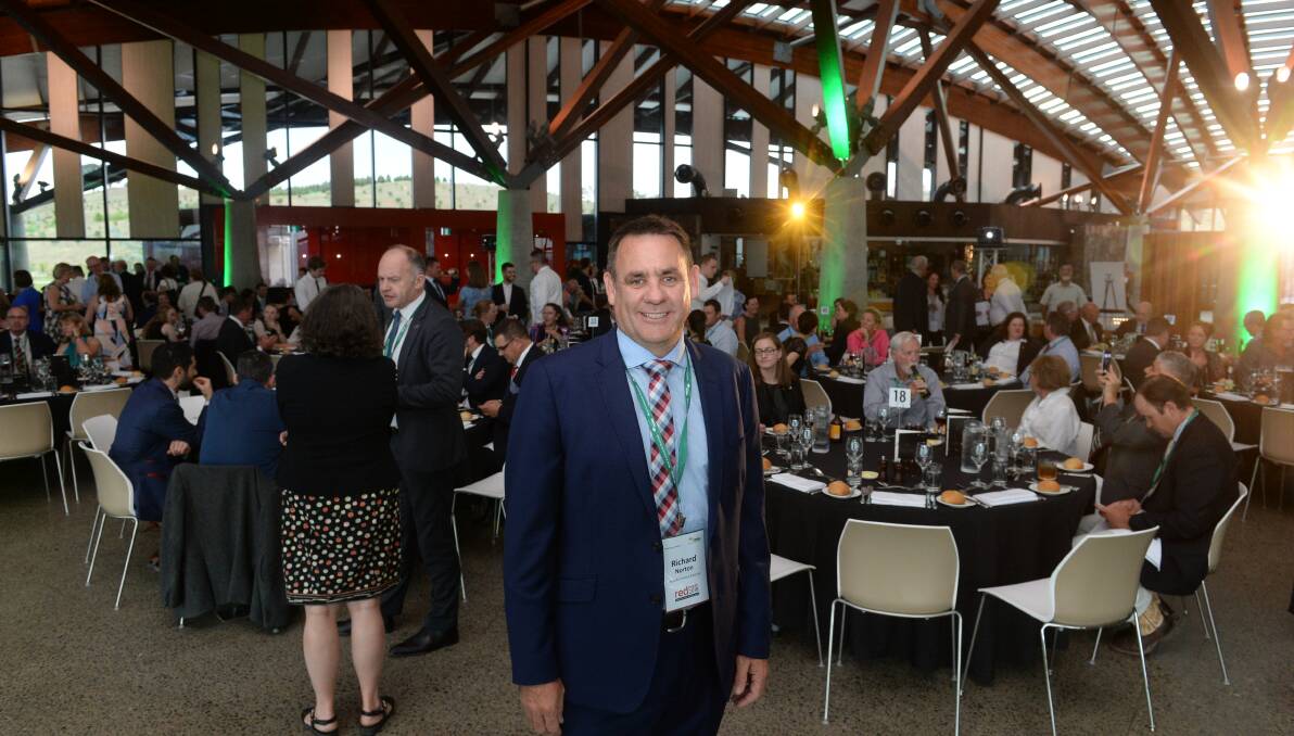 OLYMPIC DEAL: Meat and Livestock Australia's managing director Richard Norton at a Red Meat 2018 dinner in Canberra last night.