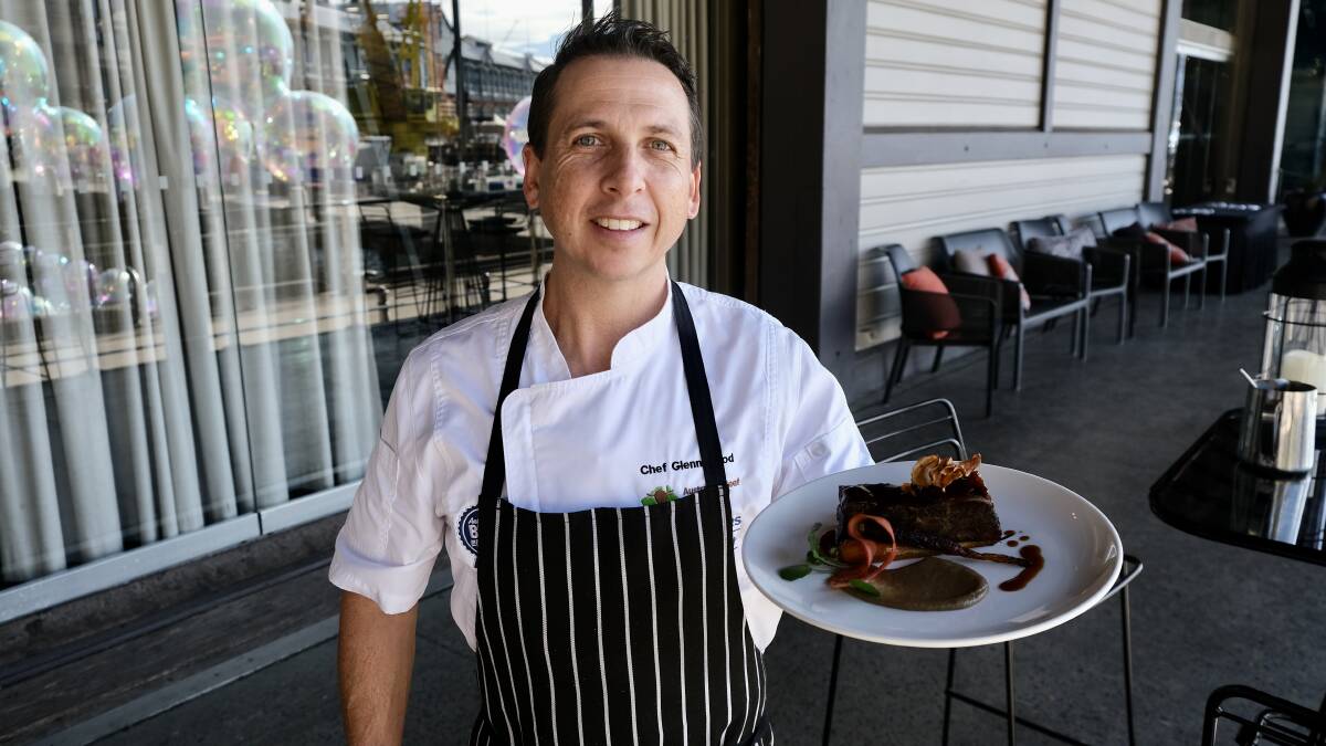 SERVE IT UP: Renowned Australian chef Glenn Flood served beef sourced from the Casino Food Co-Op at the Australian Beef Sustainability Framework annual update launch in Sydney today.