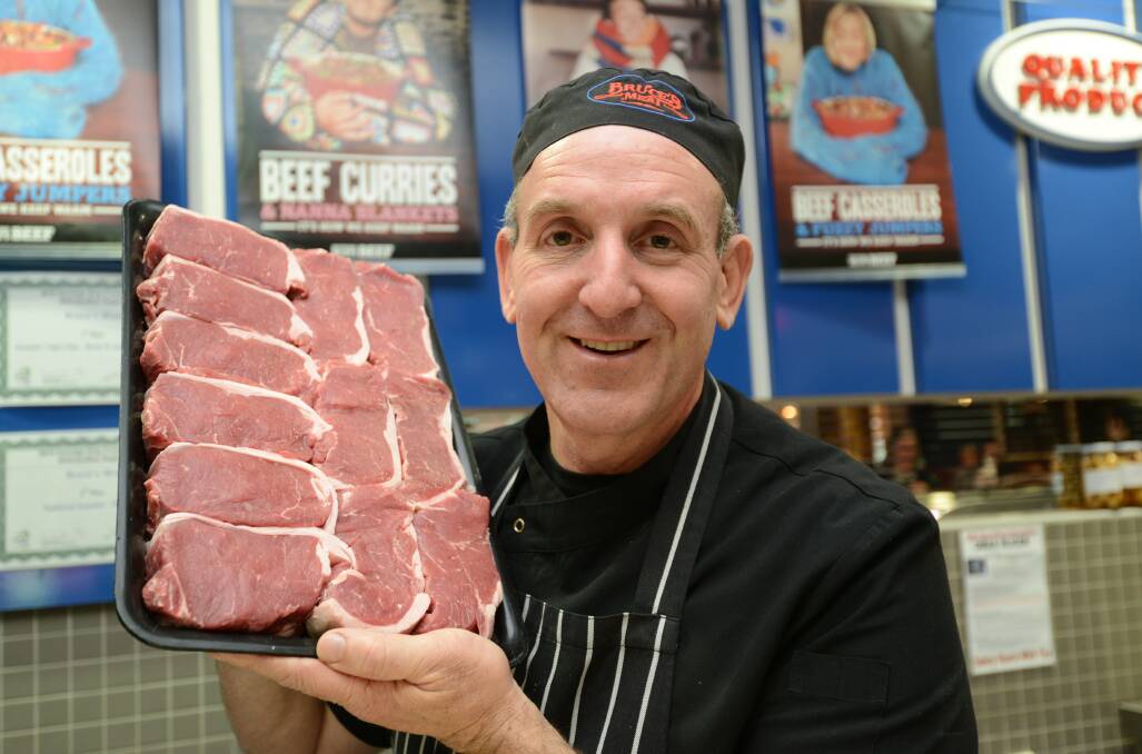 TOUGH TRADE: Adelaide butcher Trevor Hill says profits on beef retail are still historically tight. 