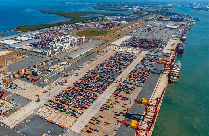 BUSIER DAYS: It will be some time before operations are back to normal at the country's biggest beef export port in Brisbane. IMAGE: Port of Brisbane.
