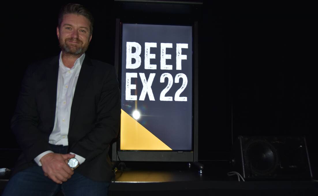 McDonald's worldwide supply chain director for beef Andrew Brazier at the Beefex22 conference.