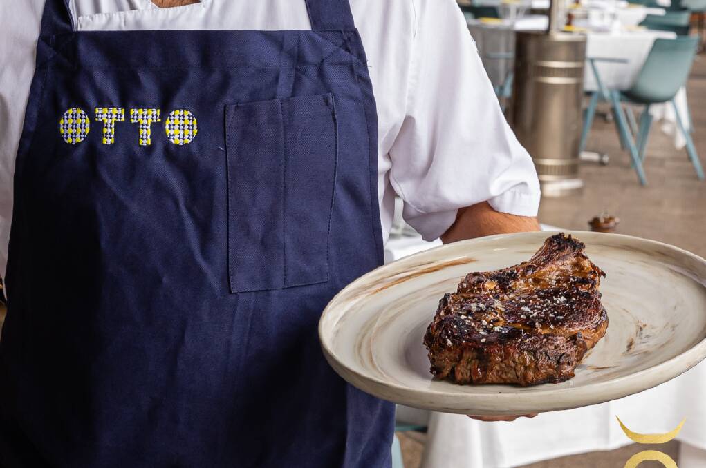 SERVE IT UP: Portoro rib eye steak, a new luxury beef brand by JBS Australia, now served at Otto
Ristorante, Sydney.