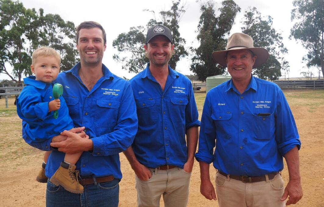 Angus breeders and supermarket beef suppliers, young Lachlan, Tim, Chris and Richard Metcalfe, from Metcalfe Pastoral on the south coast of Western Australia.