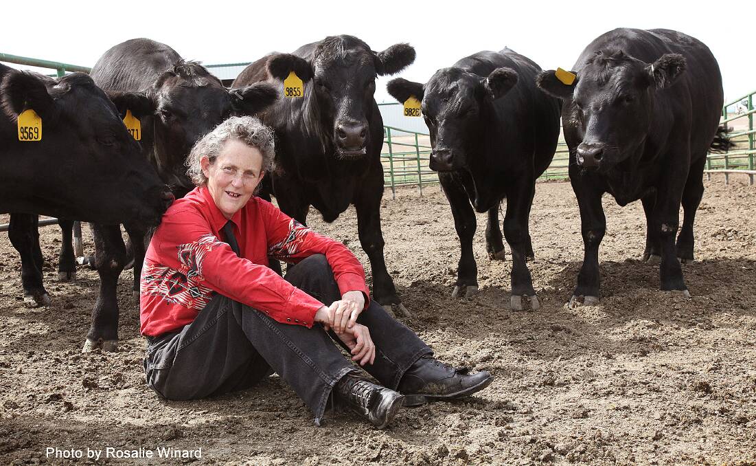 Dr Temple Grandin, a legend in the world of animal behaviour science . . and autism.