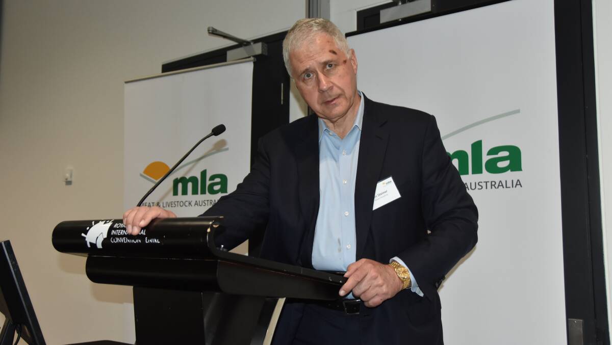 WEALTH OF INFORMATION: Founder of US-based commodity trading consultants the Steiner Consulting Group, Len Steiner, speaking in Brisbane this week.