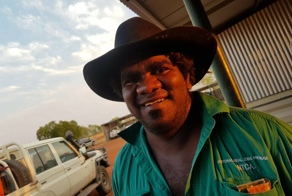 Dion Minggun, from CPC's Newcastle Waters Station in the Northern Territory, went through the Real Jobs program. Picture supplied. 