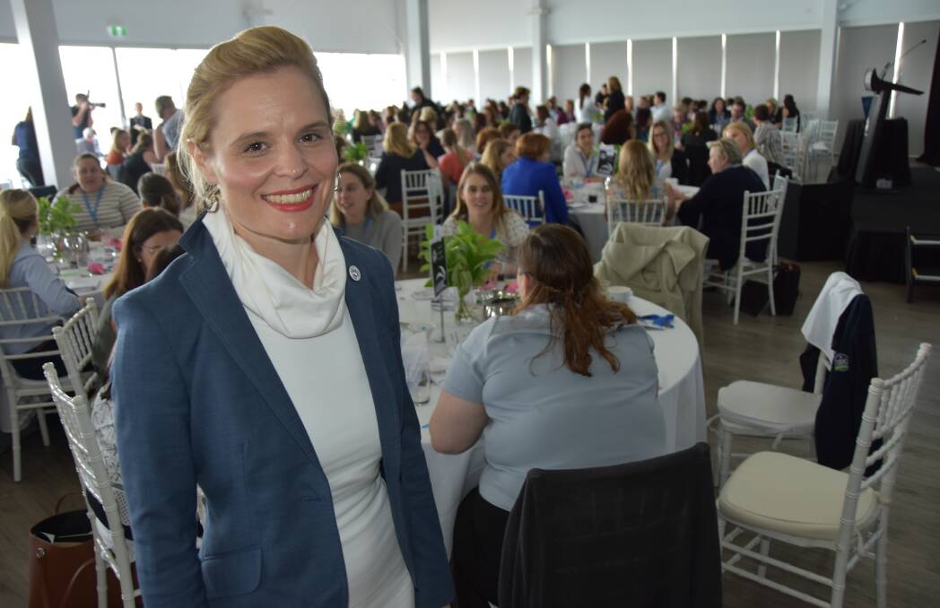 ENGINE ROOM OF CHANGE: RMAC chief executive officer Anna Campbell at the Meat Business Women event in Brisbane yesterday.