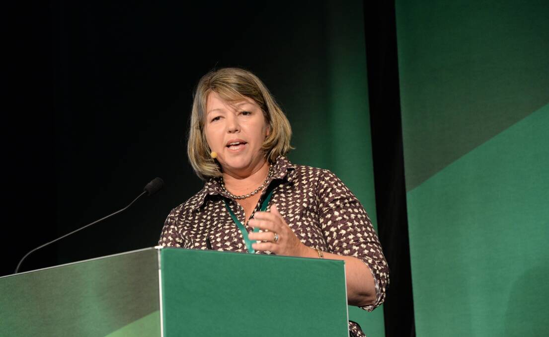 PLAY FAIR: Beef producer Josie Angus, whose family operation Signature Beef supplies the European Union market, speaking about the trade imbalance with the agriculture powerhouse at Red Meat 2018 in Canberra last week.