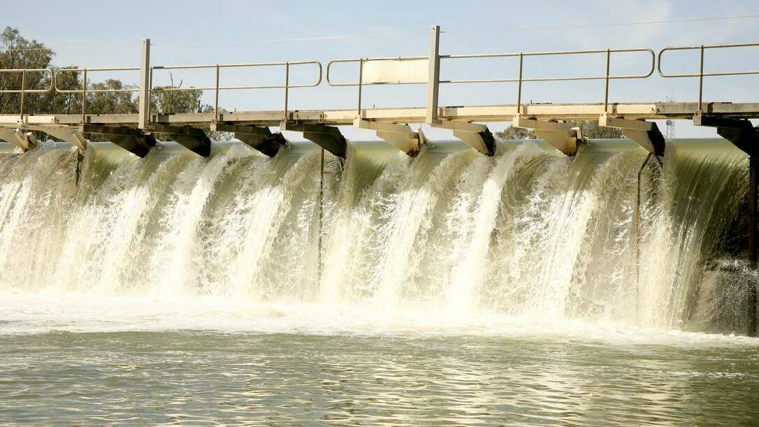 The Mildura Weir was winched out of the river in August.