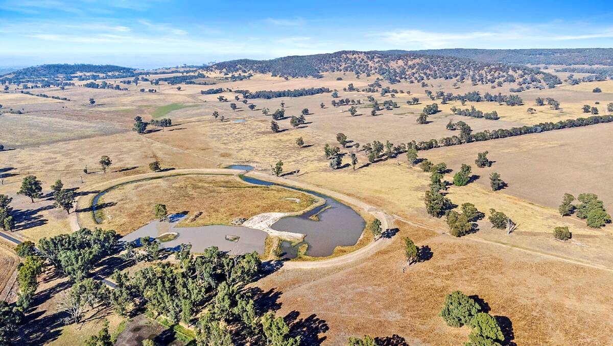 Natural springs, catchment dams and well advanced plans for an irrigation pivot - the water is secure at Tarrawatta near Glenrowan. Pictures: Elders Real Estate.