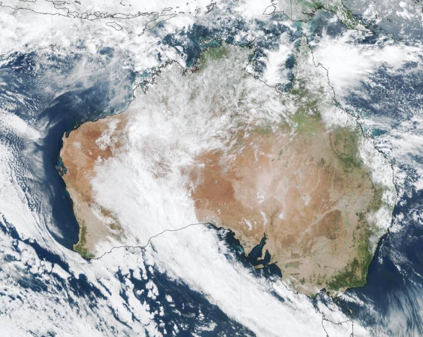 Weekend's satellite picture: Picture: BOM.