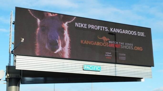 A billboard on a US freeway. Picture: Center for a Humane Economy.