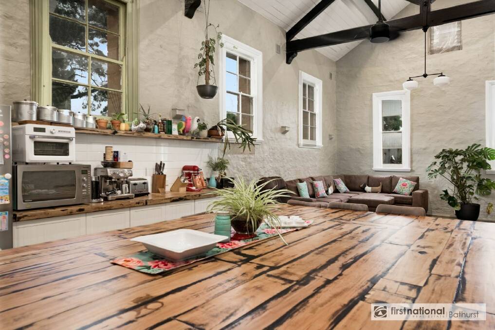 The former Shadforth schoolhouse near Orange in NSW has come up a treat with two bedrooms. Picture: First National.