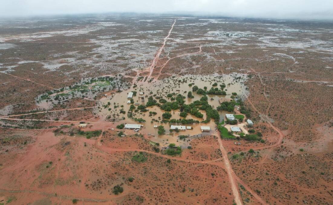Almost all of the devastating flood pictures from the isolated Nullarbor Plain have been coming from management and staff at flooded Rawlinna station. 