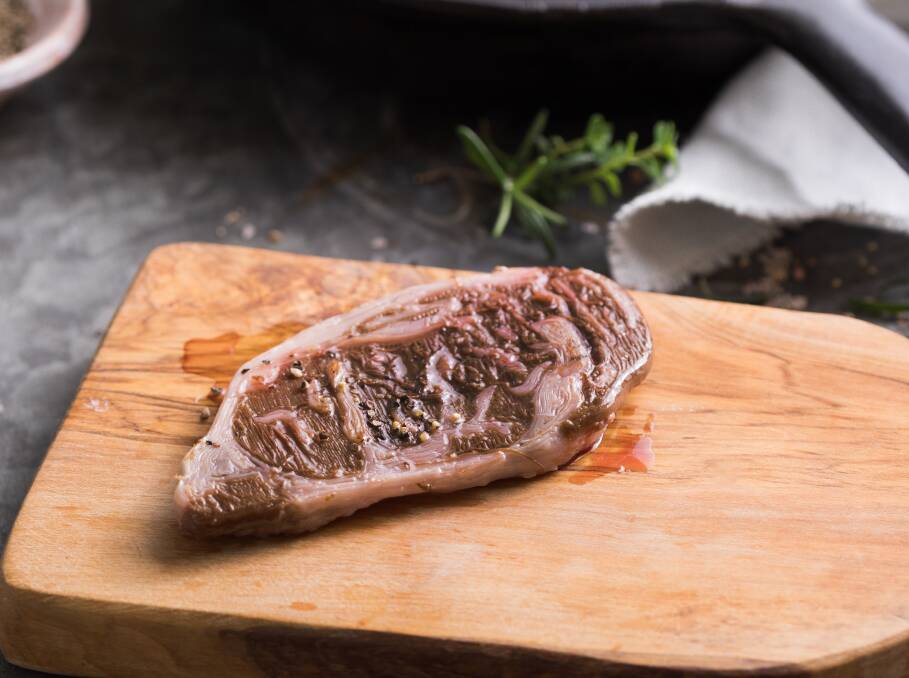 FAKE STEAK: A steak produced by Israel-based Aleph Farms grown in a laboratory. Aleph Farms attended the China fake food summit.