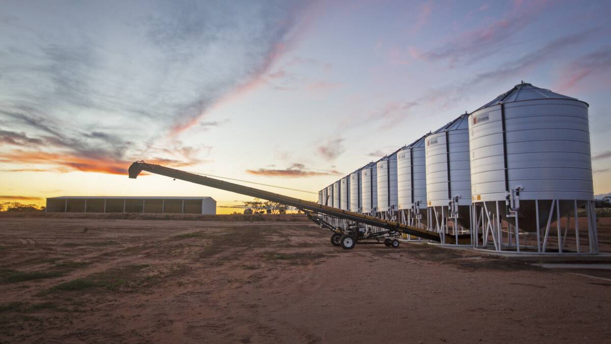 Petro Station's owners have invested heavily in new on-farm grain storage. Pictures from LAWD.