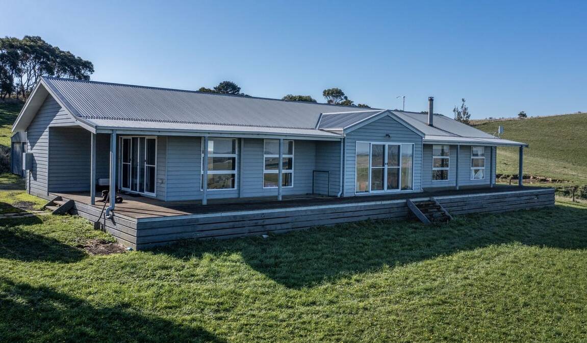 The four-bedroom home on the 27-hectare Kilcunda block being offered in a price range of $2m-$2.2m.