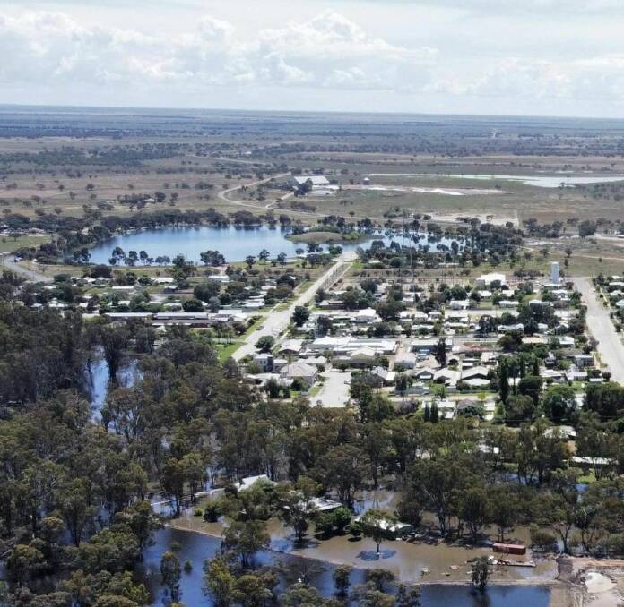 The Edward River flows through the Riverina town of Moulamein. Picture: Murray River Council.
