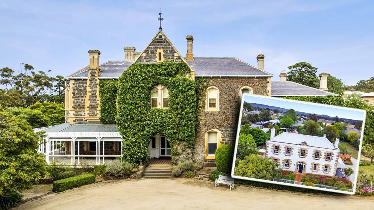 The tale of a town's two mansions - Greystones sold in the past few weeks to Chinese investors and The Manor House (inset) has just gone on the market in Bacchus Marsh.