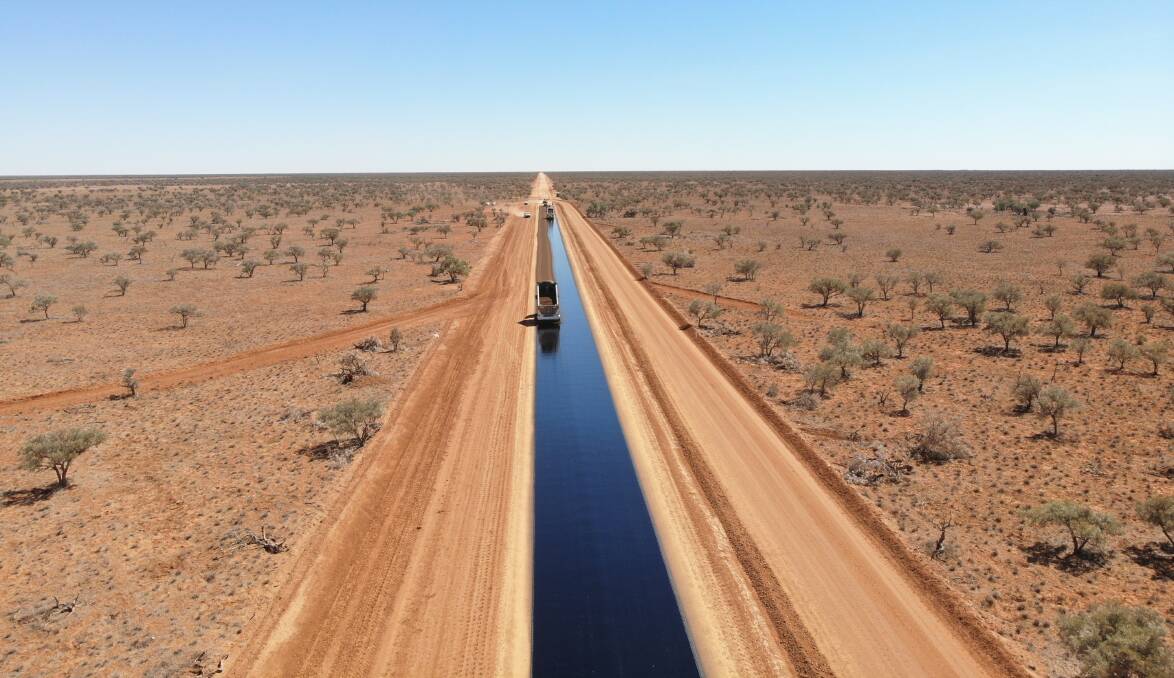 NATION BUILDING: The early explorers could not have imagined a sealed road would be constructed across the middle of Australia. Picture: Qld Government.