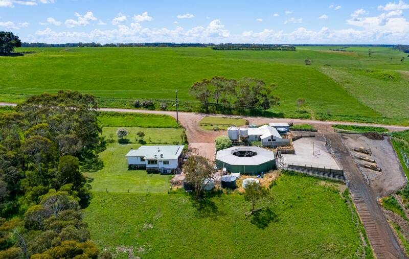 Near Timboon, the Scotts Creek dairy farm is expecting offers of more than $4 million.