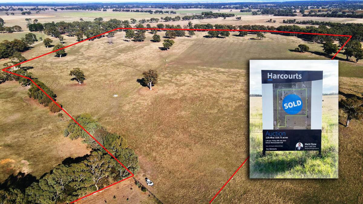 SALE-O: Good crowds attended two public auctions within hours of each other on Friday - the first at Joanna on the SA/Vic border (main picture) and the second a few hours to the east near Horsham (inset).