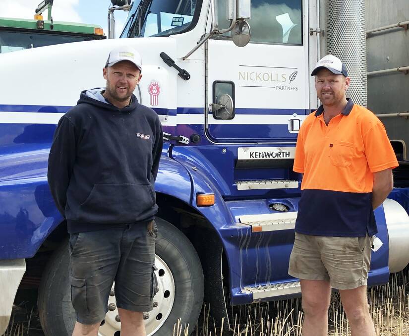 NEXT STEP: Wade and Chad Nickolls have added another property to their family's landholdings in the Pinnaroo region. Picture: Stock Journal. 