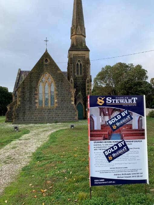 SOLD: The historic Rokewood church has been signed despite a last-ditch effort by members of the community to stop it. Picture: Charles Stewart.