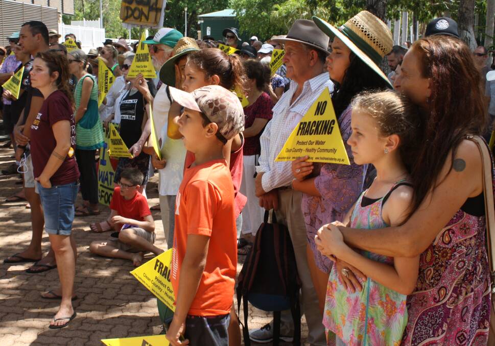 There have been many protests in the NT over development of the gas industry.