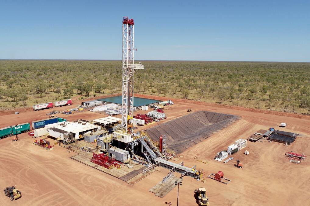 Origin's Kyalla 117 was the first well to be drilled after the NT's moratorium on fracking was lifted to explore for shale gas in the Beetaloo Basin near Daly Waters. Picture: Origin Energy.