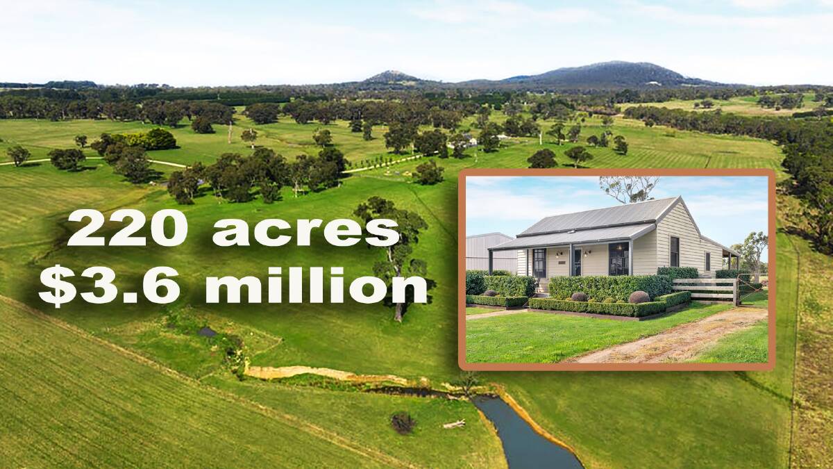 The owners of this farm block near Victoria's Macedon Ranges can likely thank the popular TV show The Block for the $16,363 an acre.